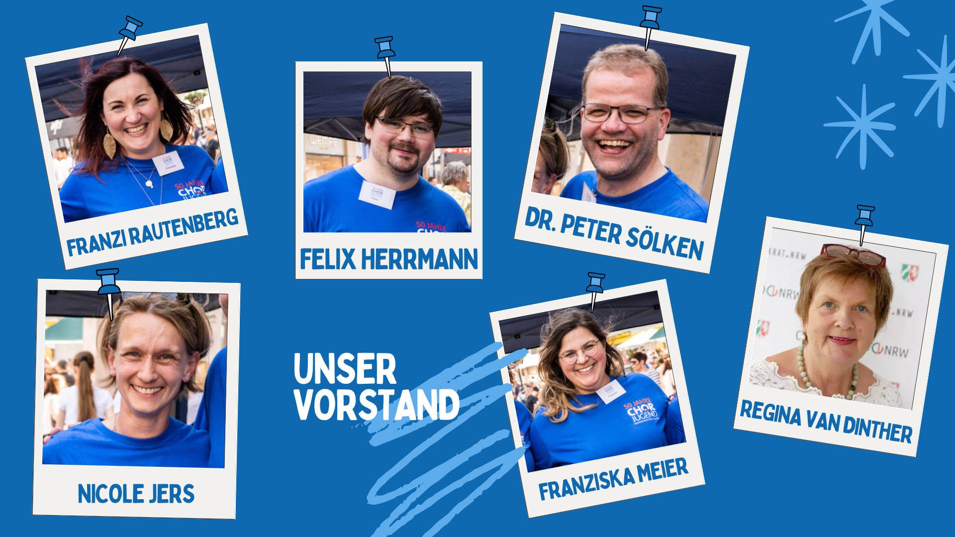 Franzi Rautenberg, Felix Herrmann, Dr. Peter Sölken, Nicole Jers, Franziska Meier und Regina van Dinther